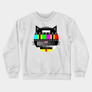 Cat No Signal TV Crewneck Sweatshirt